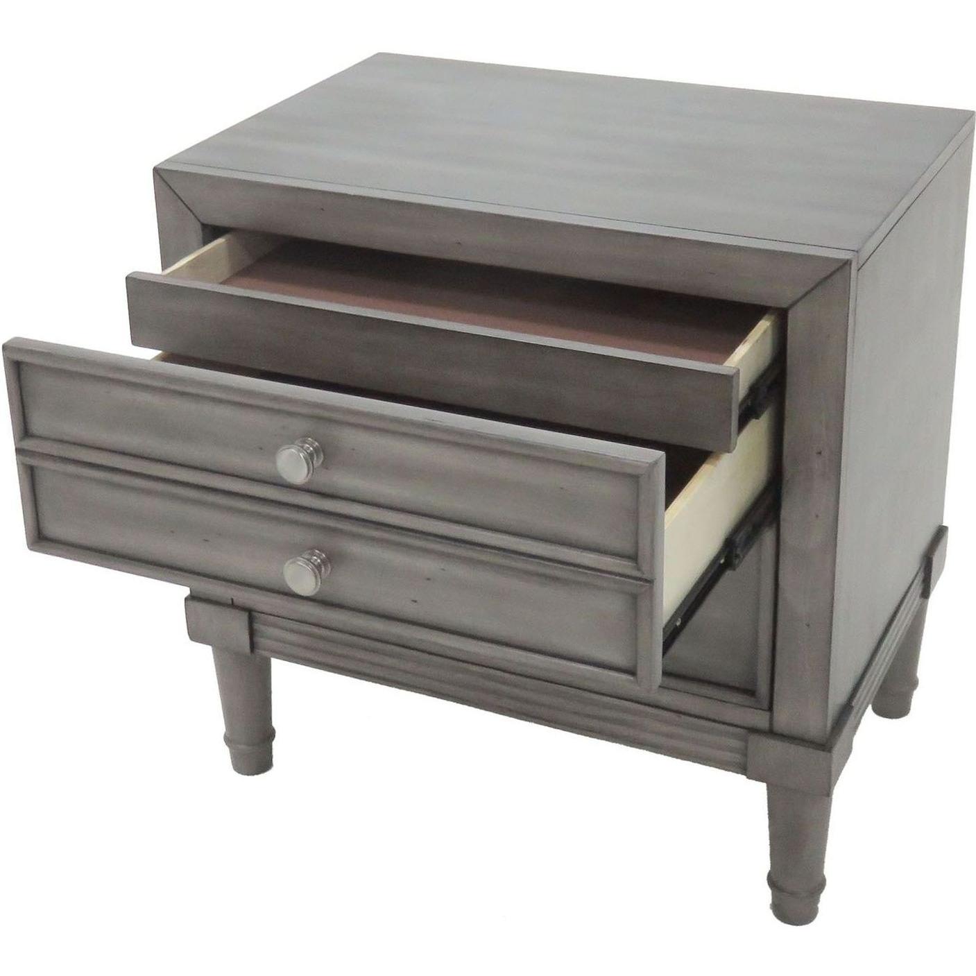  Furniture of America Daphne 2-Drawer Nightstand CM7556N IMAGE 3