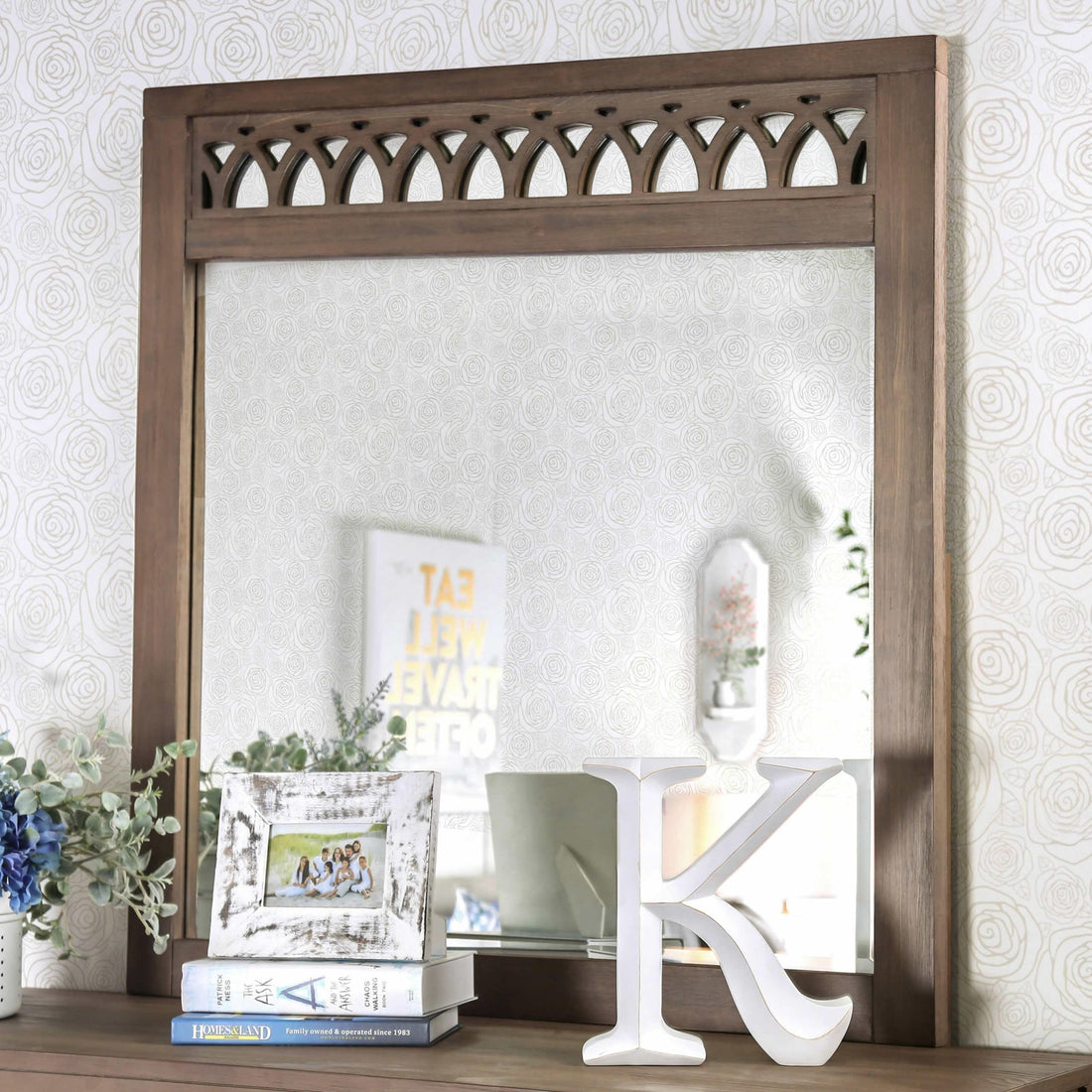  Furniture of America Zaragoza Dresser Mirror CM7585M IMAGE 1