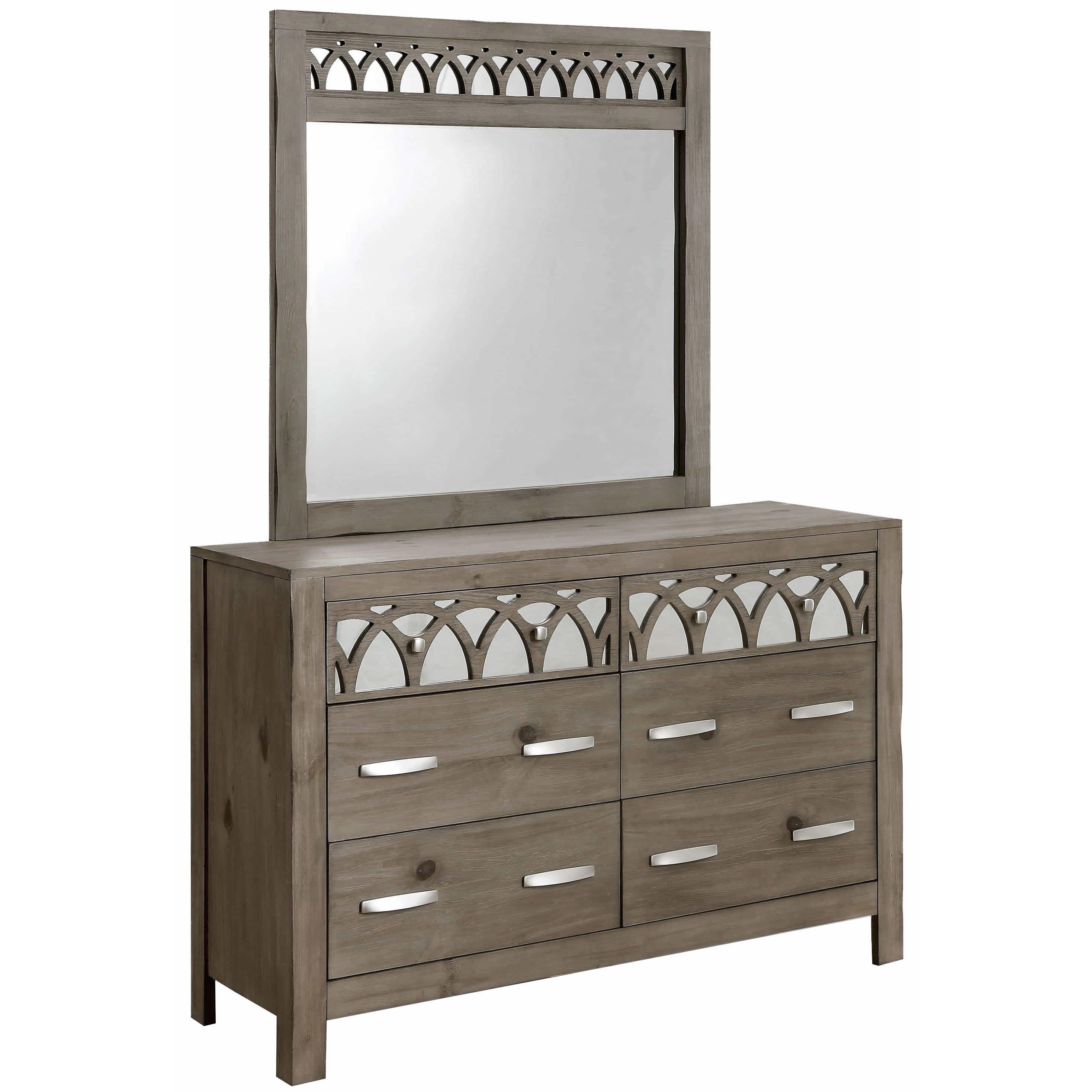  Furniture of America Zaragoza Dresser Mirror CM7585M IMAGE 3