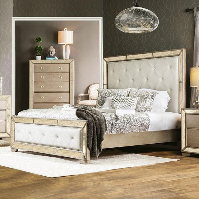  Size_Queen  -- Loraine CM7195Q Queen Bed IMAGE 1