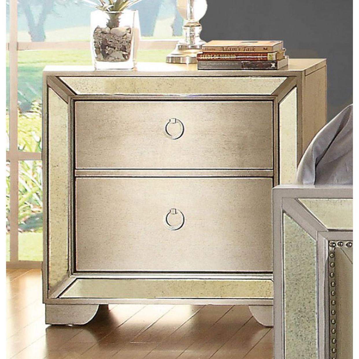  Furniture of America Loraine 2-Drawer Nightstand CM7195N IMAGE 2