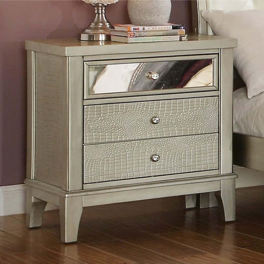  Furniture of America Adeline 3-Drawer Nightstand CM7282N IMAGE 2