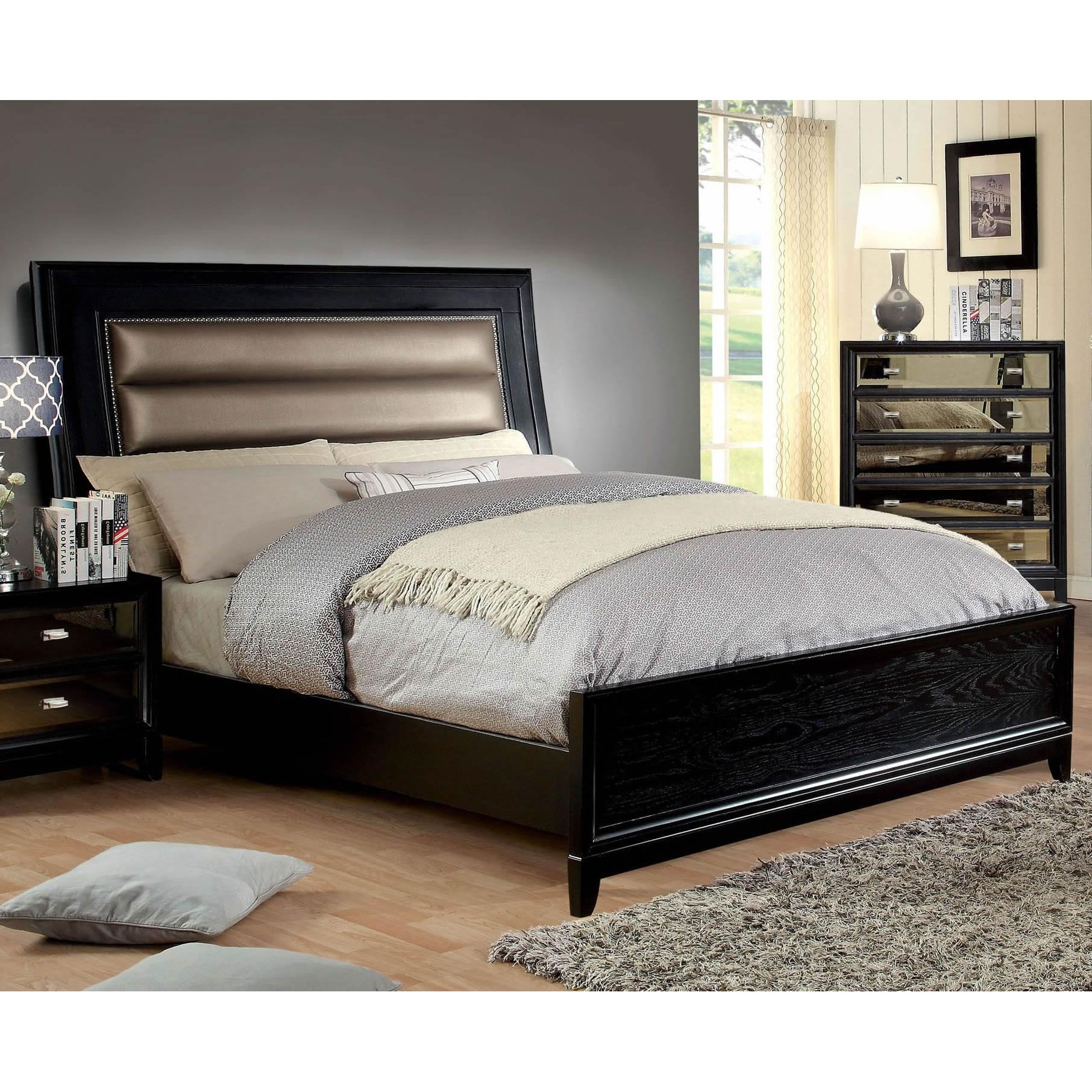  Color_Taupe  Size_King  -- Golva Upholstered Panel Bed IMAGE 1