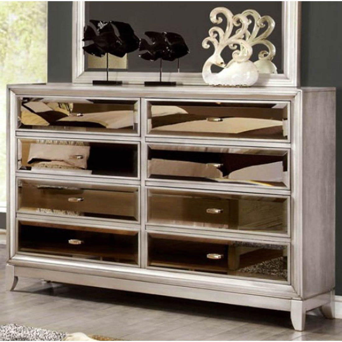  Furniture of America Golva 8-Drawer Dresser CM7295SV-D IMAGE 1