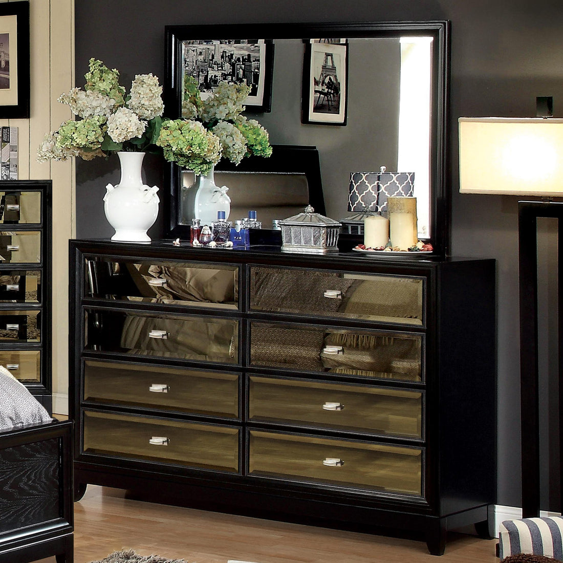  Furniture of America Golva Dresser Mirror CM7295M IMAGE 1