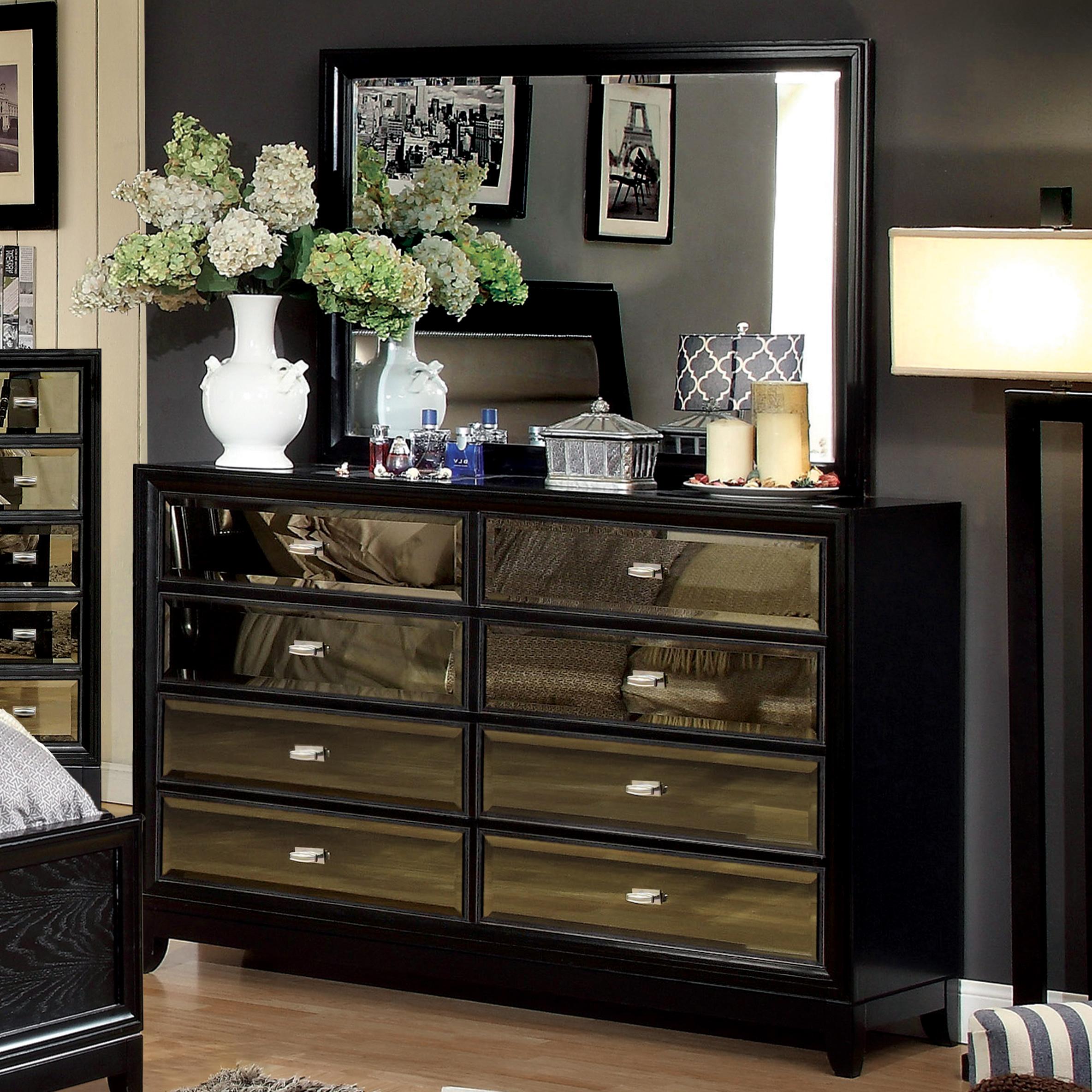  Furniture of America Golva Dresser Mirror CM7295M IMAGE 2