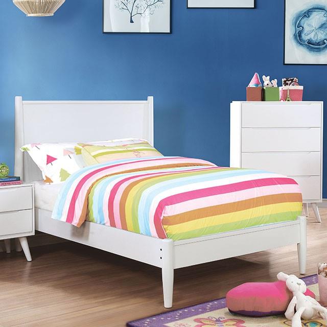  Color_White  Size_California King  -- Furniture of America Lennart Bed IMAGE 2