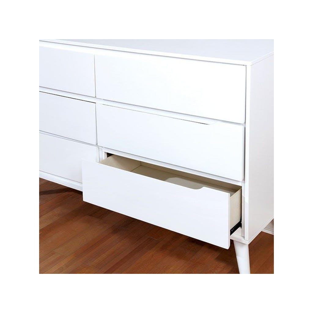  Furniture of America Lennart 6-Drawer Dresser CM7386WH-D IMAGE 6