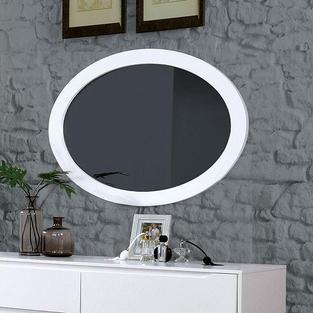  Furniture of America Lennart Dresser Mirror CM7386WH-MO IMAGE 1