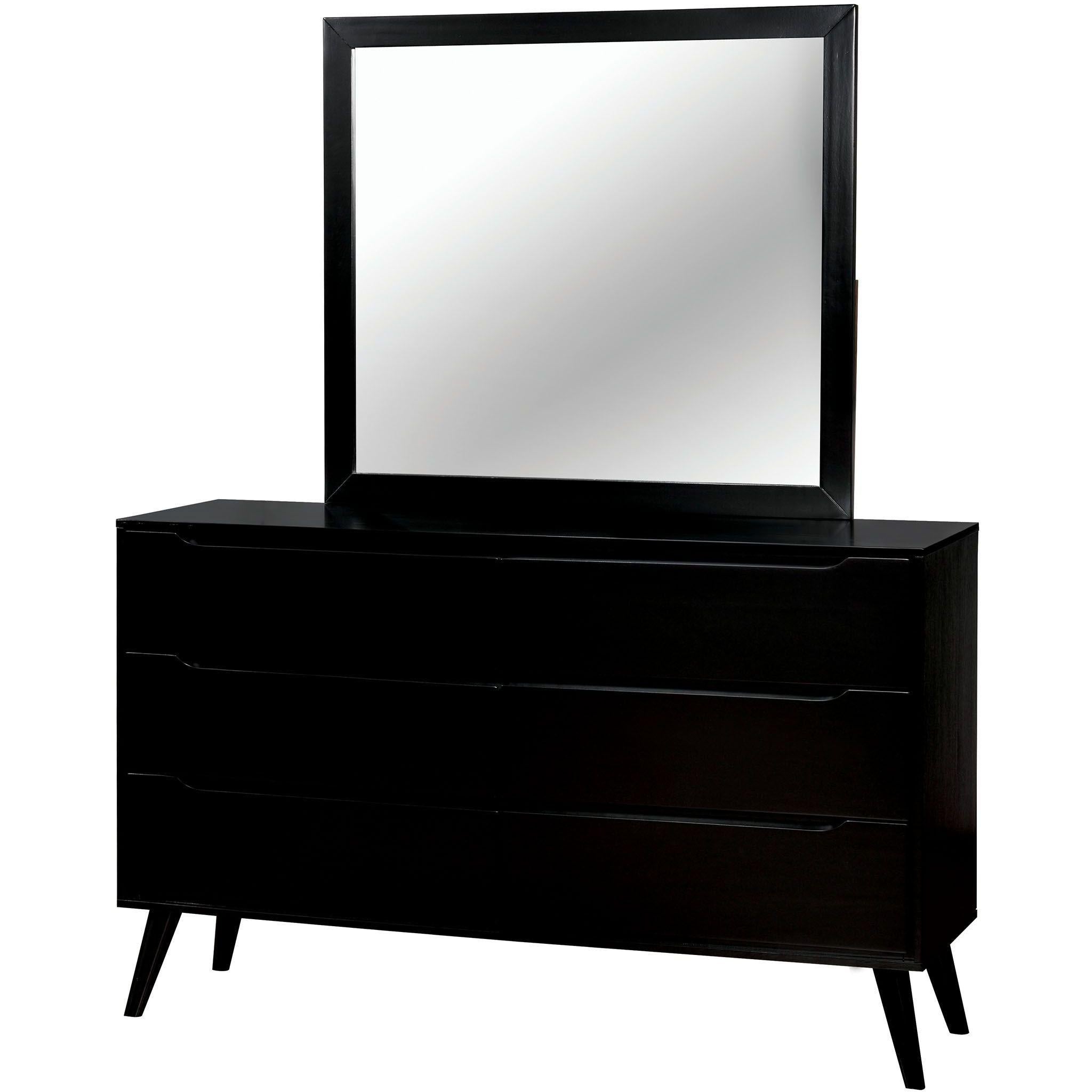  Furniture of America Lennart Dresser Mirror CM7386BK-M IMAGE 2