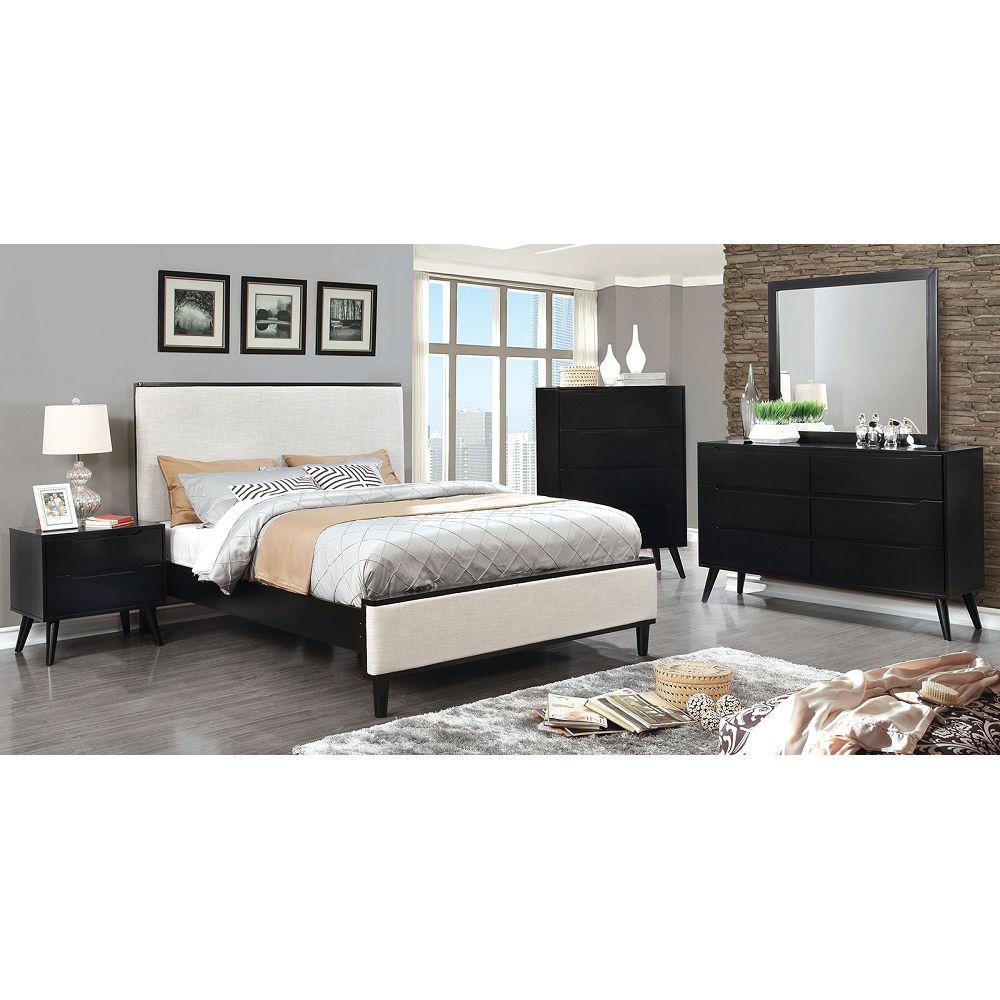  Furniture of America Lennart Dresser Mirror CM7386BK-M IMAGE 3