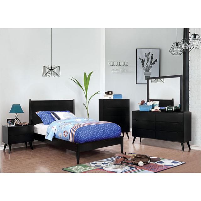  Color_Black  Size_Full  -- Lennart CM7386BK-F Full Bed IMAGE 4