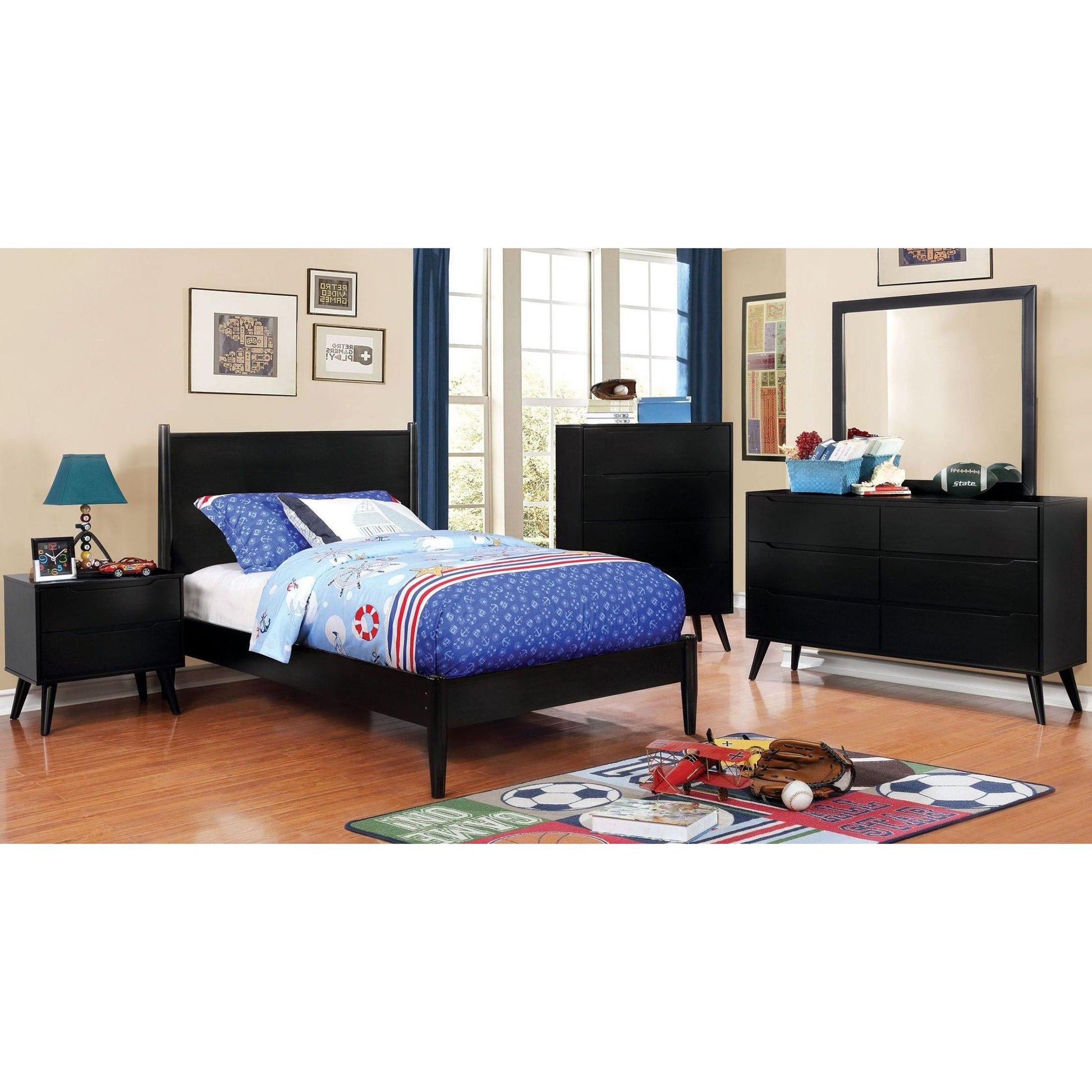  Furniture of America Lennart CM7386BK-T Twin Bed IMAGE 2