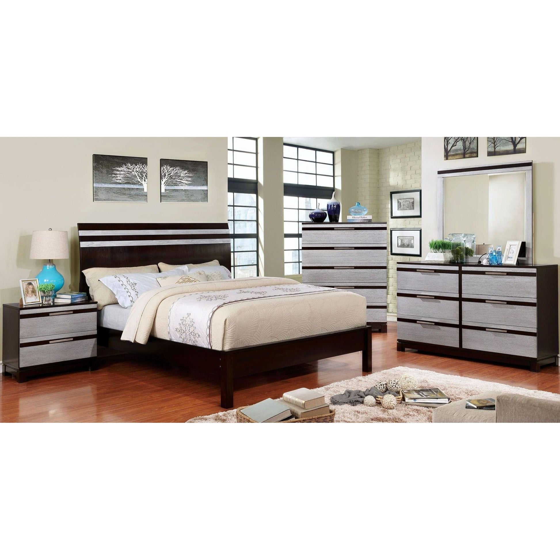 Furniture of America Euclid Dresser Mirror CM7206M IMAGE 5