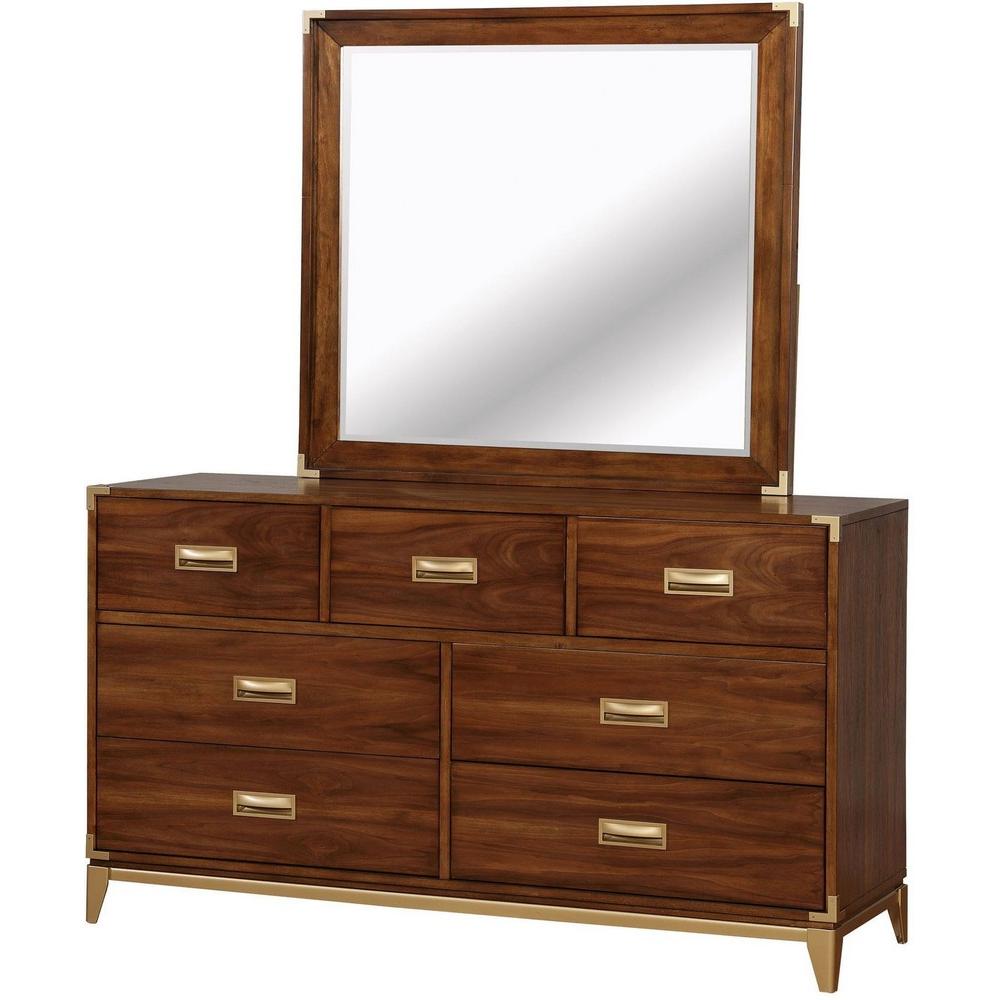  Furniture of America Tychus Dresser Mirror CM7559M IMAGE 1