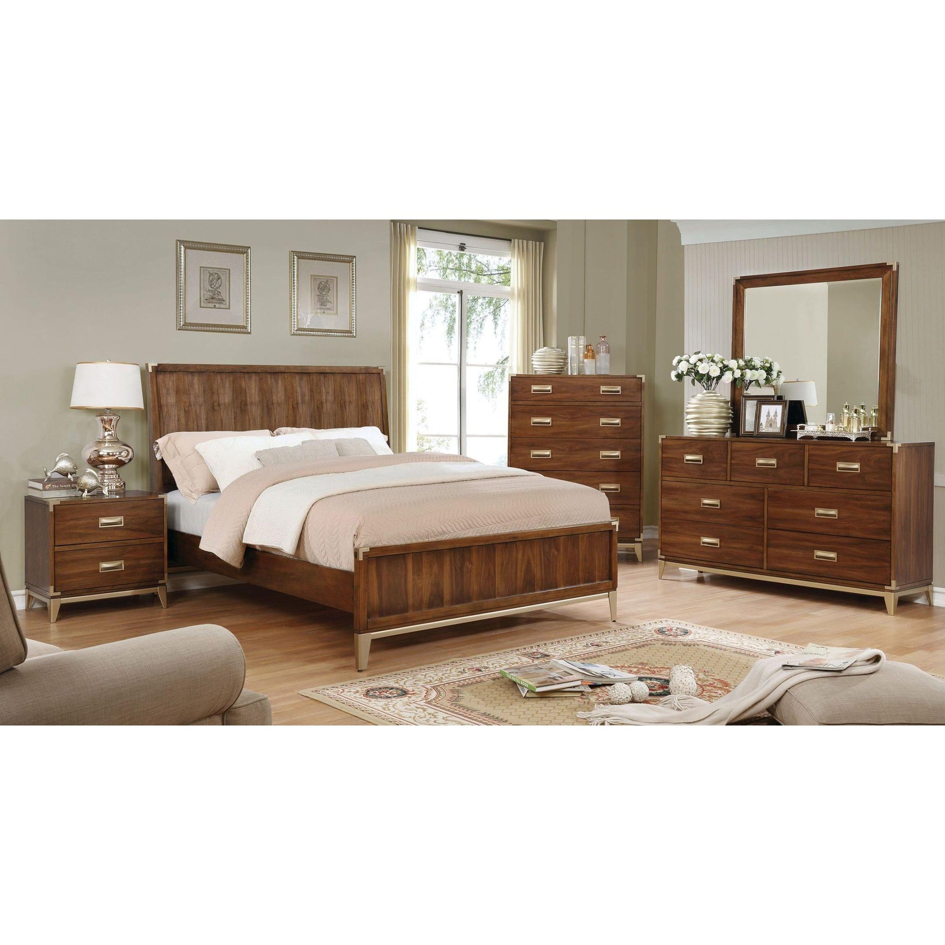  Furniture of America Tychus Dresser Mirror CM7559M IMAGE 4