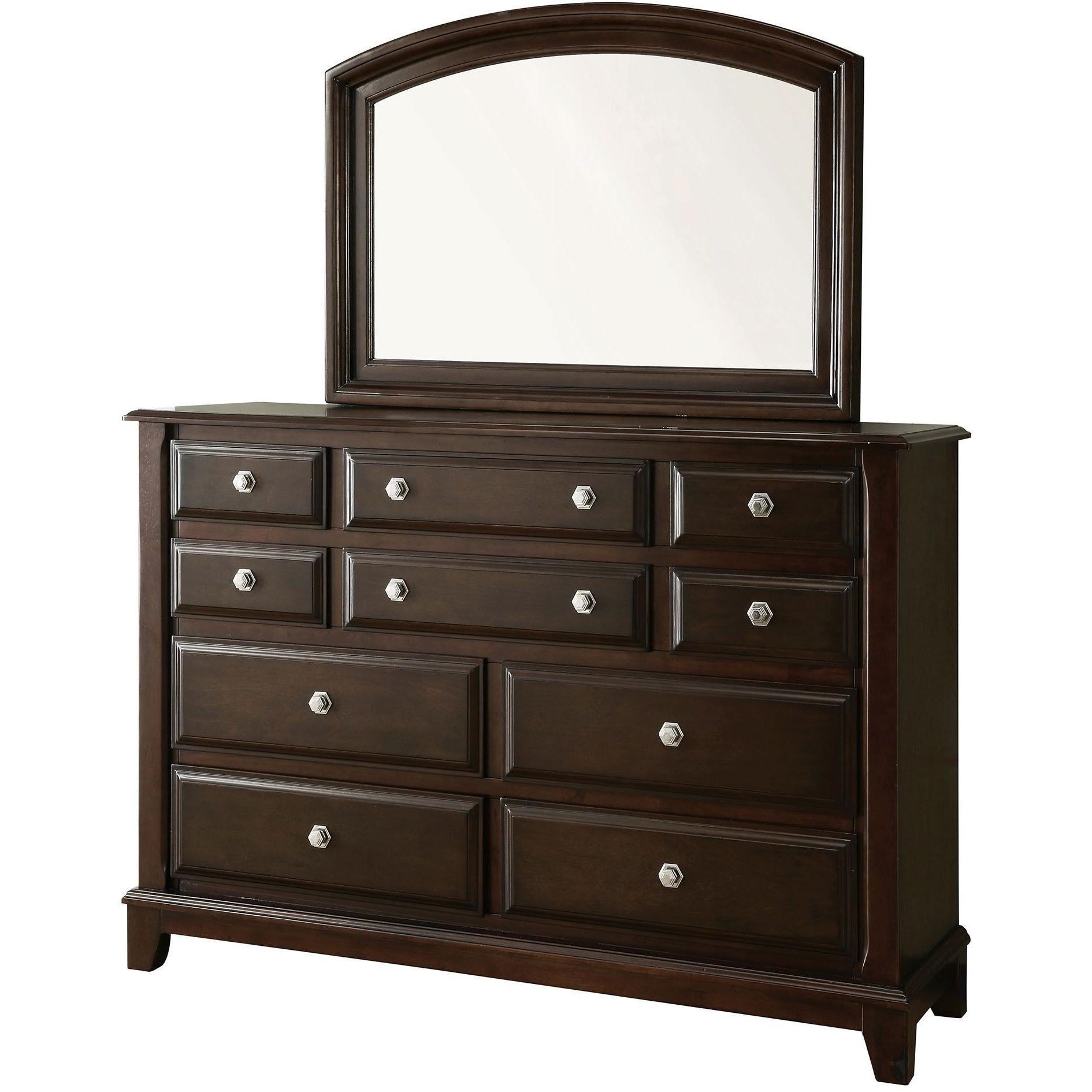  Furniture of America Litchville Dresser Mirror CM7383M IMAGE 2