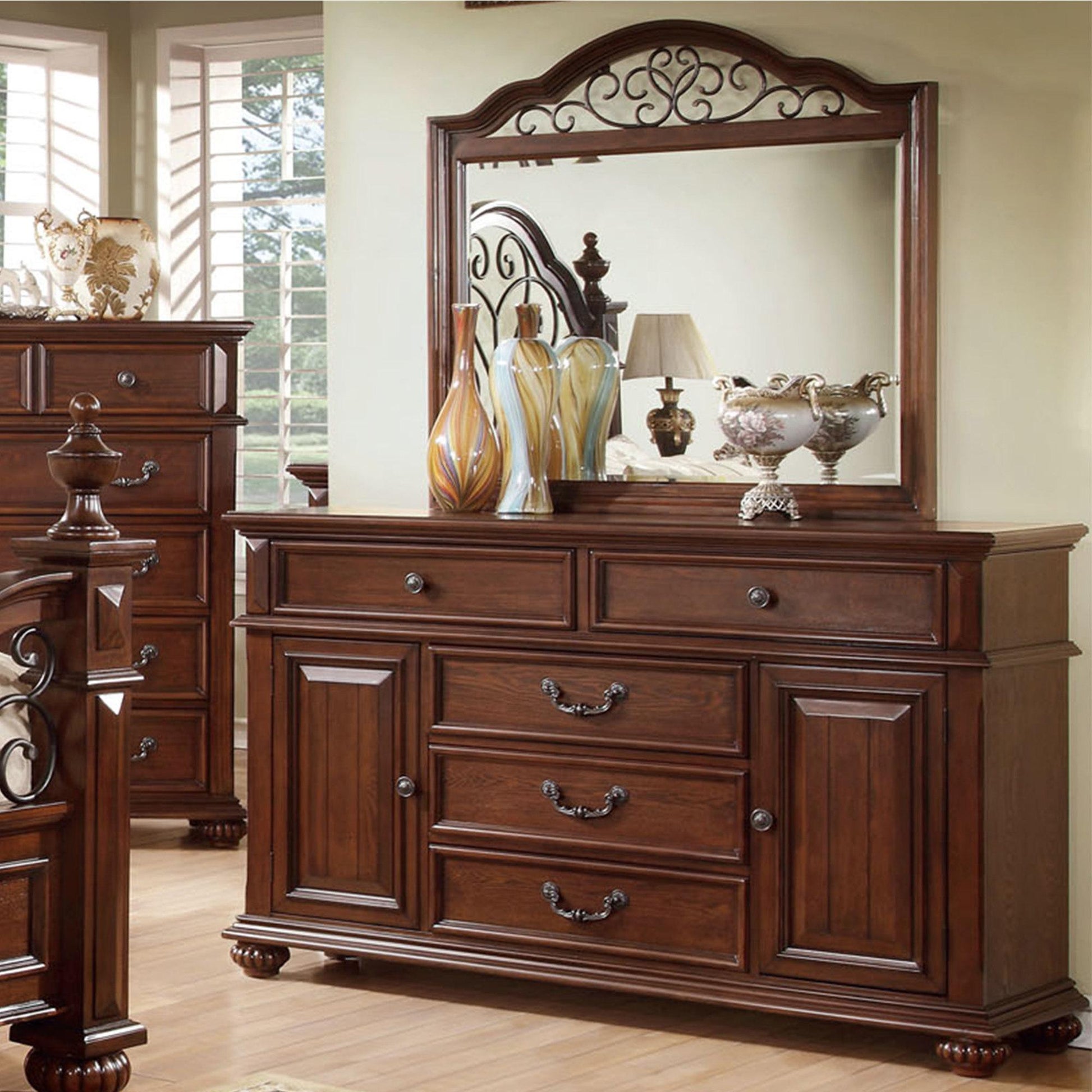  Furniture of America Landaluce Dresser Mirror CM7811M IMAGE 2