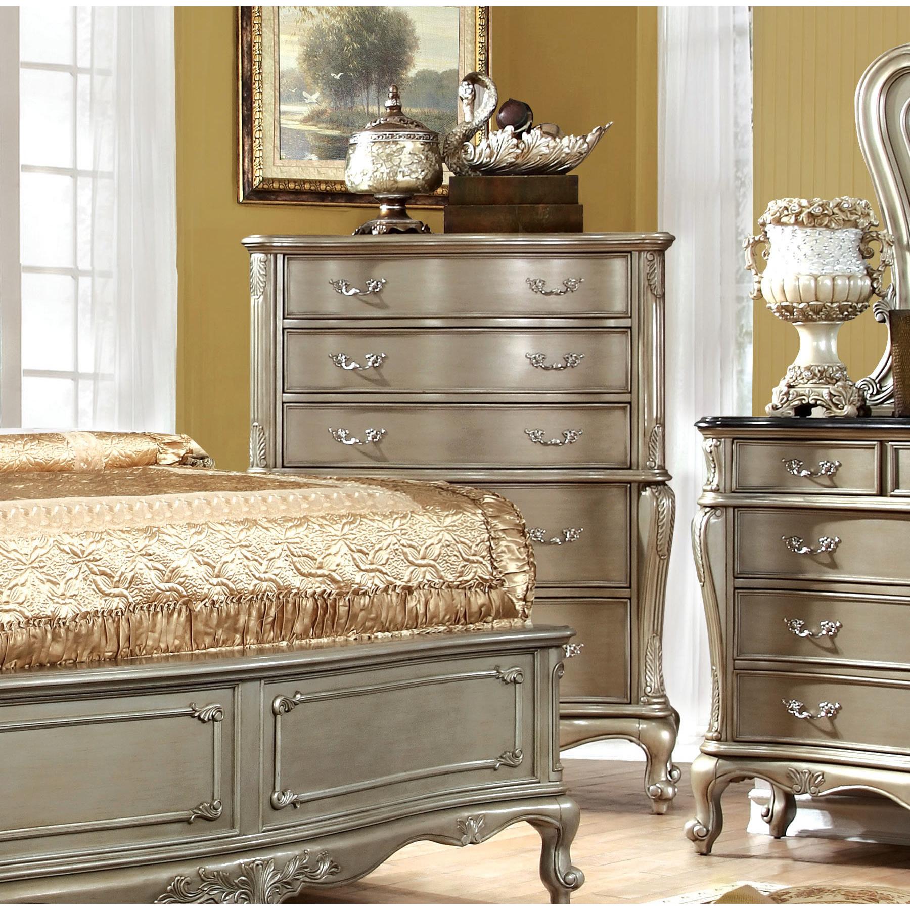  Furniture of America Johara 5-Drawer Chest CM7090C IMAGE 3