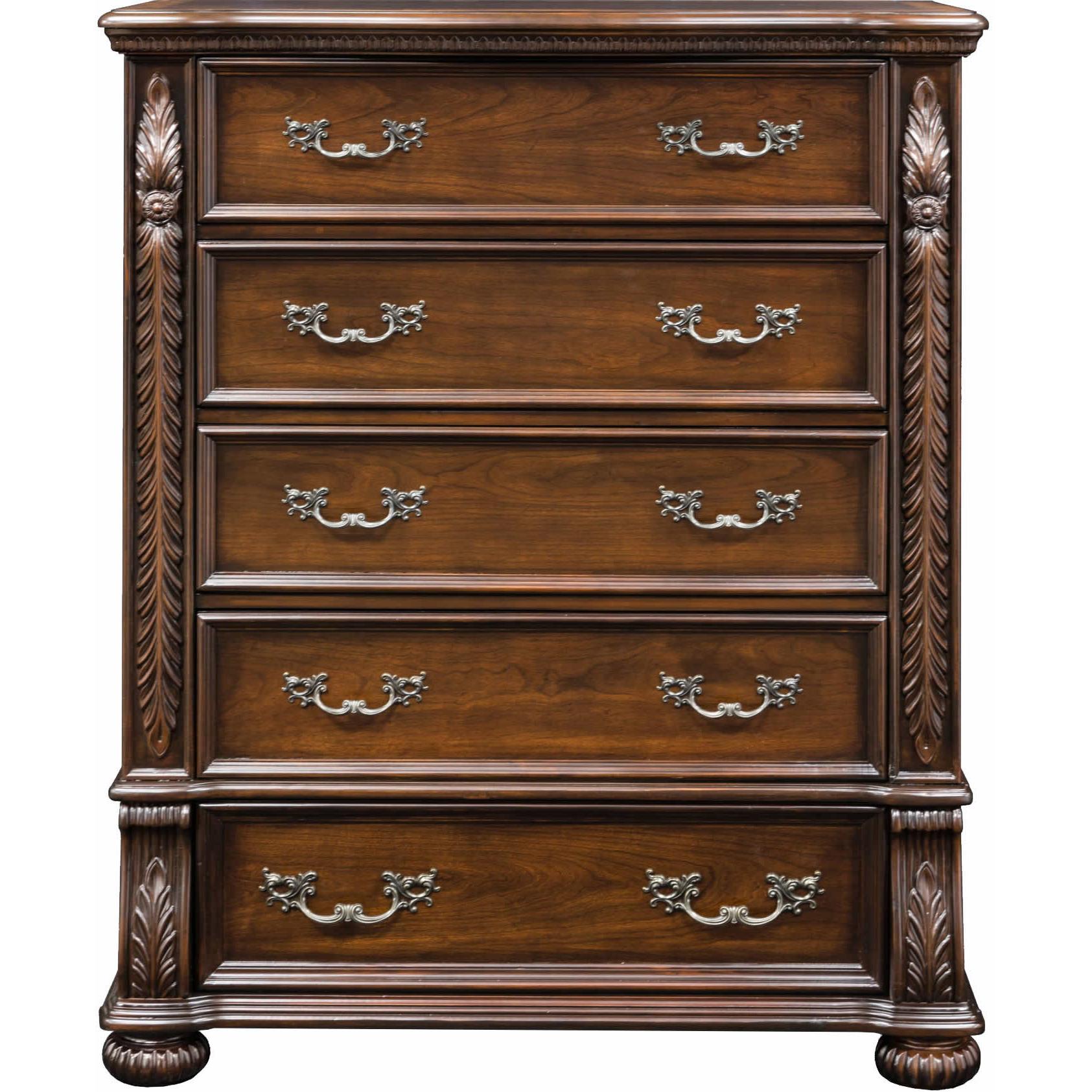  Furniture of America Arthur 5-Drawer Chest CM7587C IMAGE 1