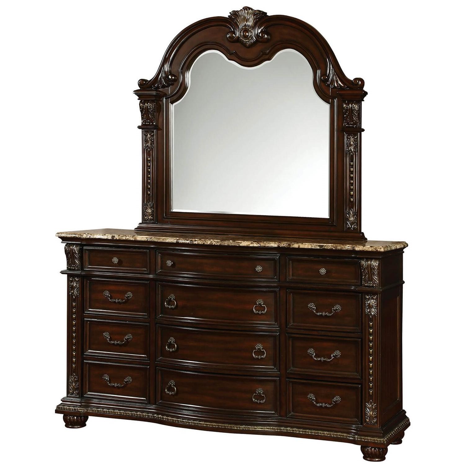 Furniture of America Fromberg Dresser Mirror CM7670M IMAGE 3
