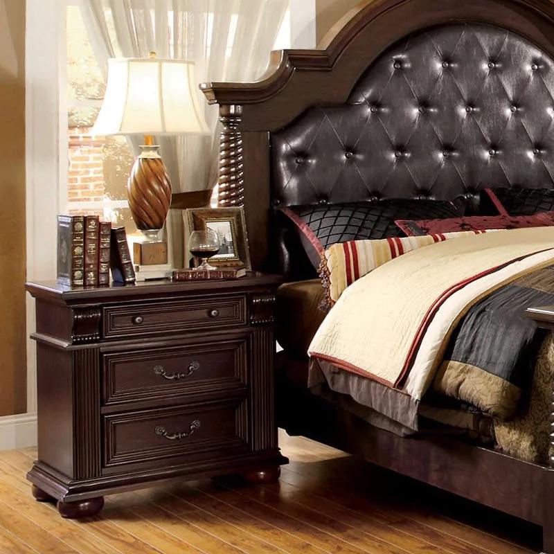  Furniture of America Esperia 3-Drawer Nightstand CM7711N IMAGE 1