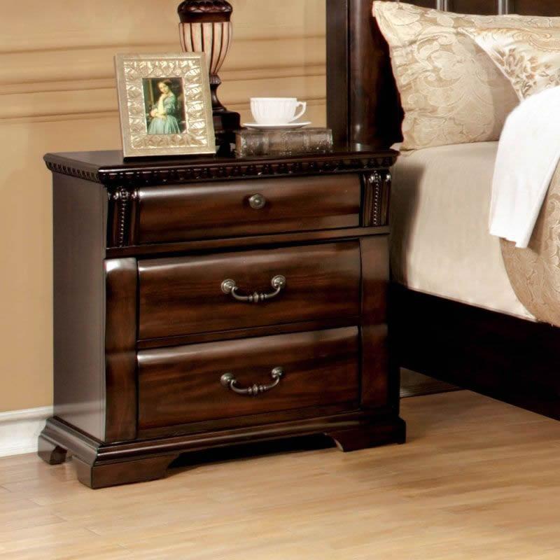  Furniture of America Burleigh 3-Drawer Nightstand CM7791N IMAGE 1