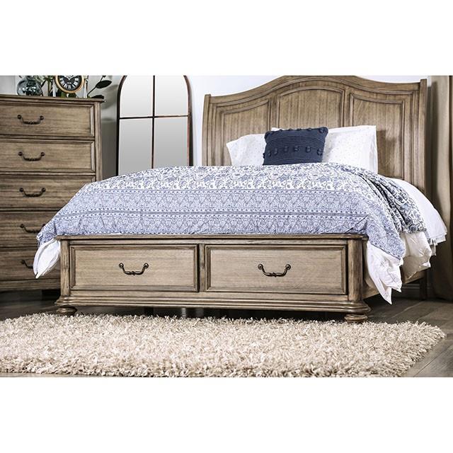  Color_Rustic Natural Tone  Size_Queen  -- Belgrade CM7613Q Queen Bed IMAGE 3