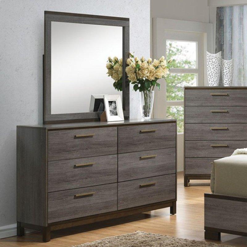  Furniture of America Manvel Dresser Mirror CM7867M IMAGE 3