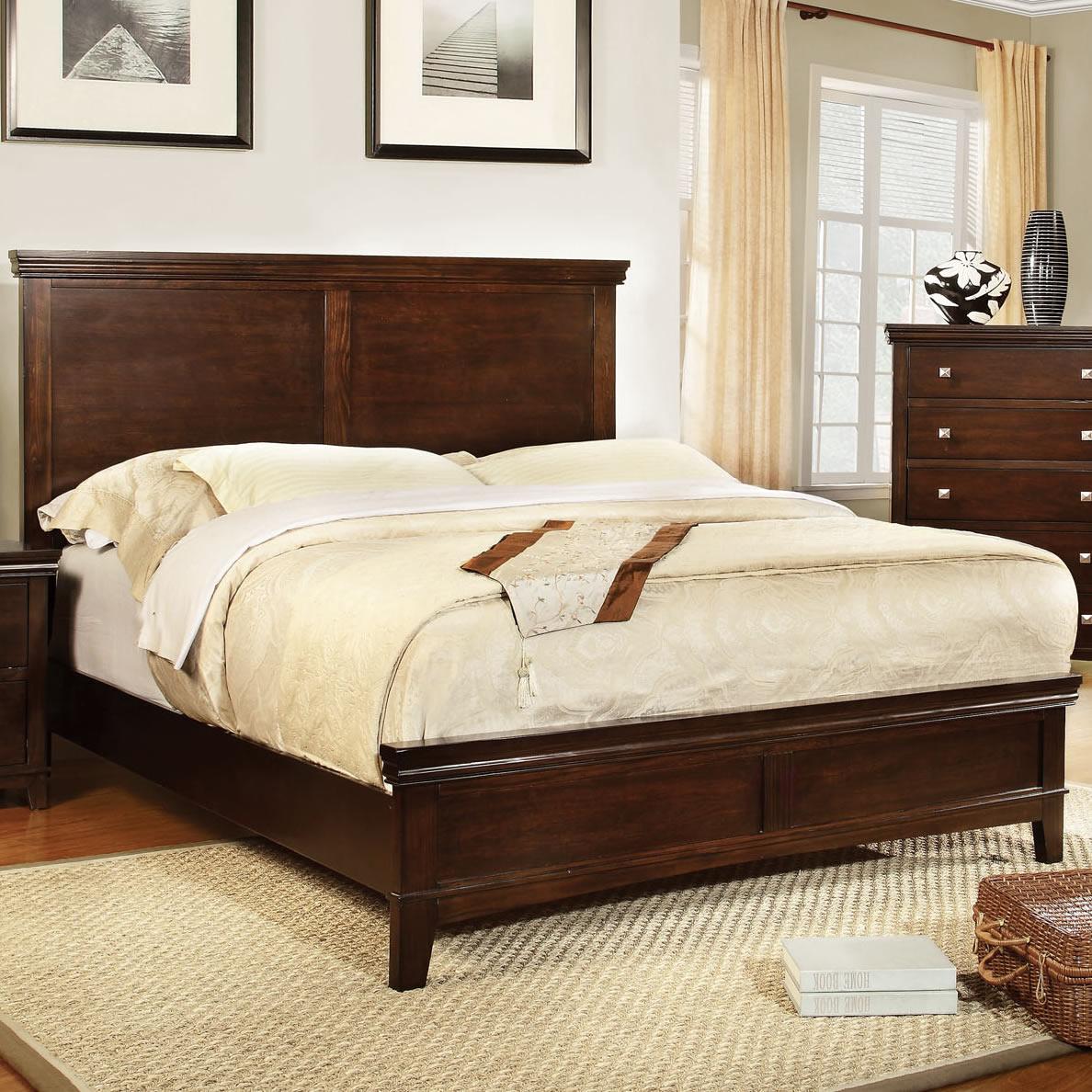  Color_Brown Cherry  Size_Full  -- Spruce CM7113CH-F Full Bed IMAGE 1