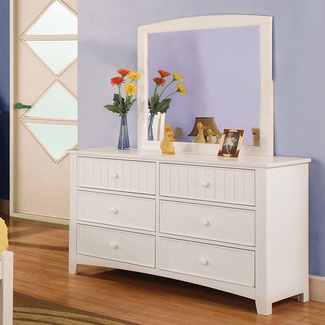  Furniture of America Kids Dresser Mirrors Mirror CM7905WH-M IMAGE 4