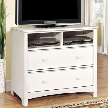  Furniture of America Corry 2-Drawer Kids Media Chest CM7905WH-TV IMAGE 1