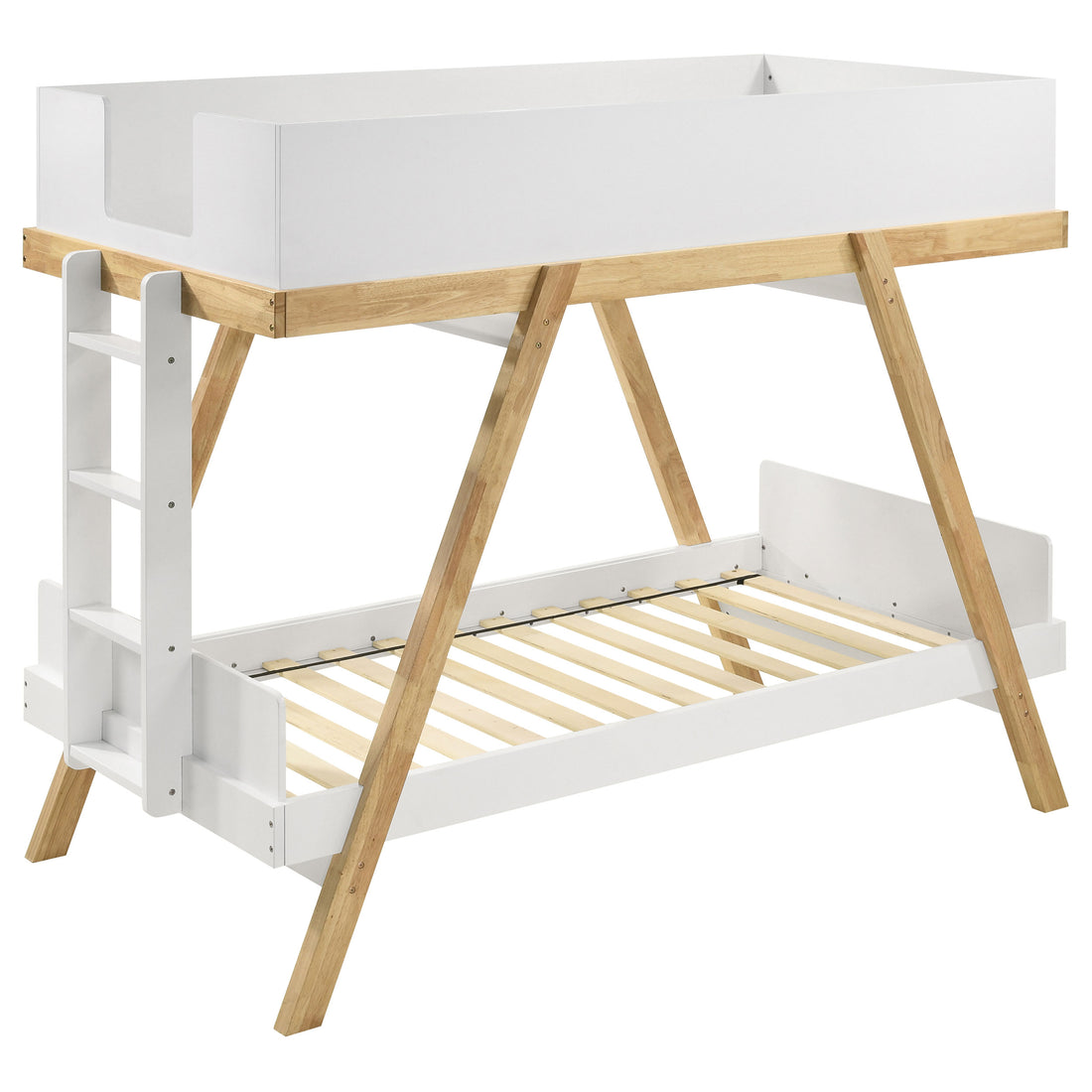 Frankie Wood Bunk Bed Natural White