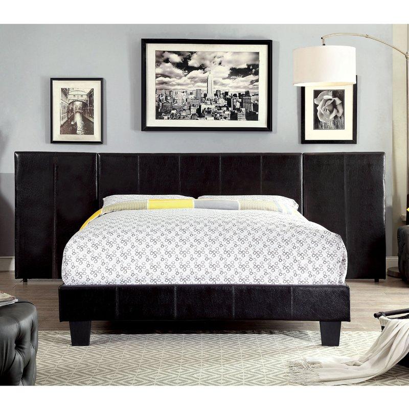  Color_Espresso  Size_Queen  -- Winn Park CM7008Q-BED Queen Upholstered Panel Bed IMAGE 2