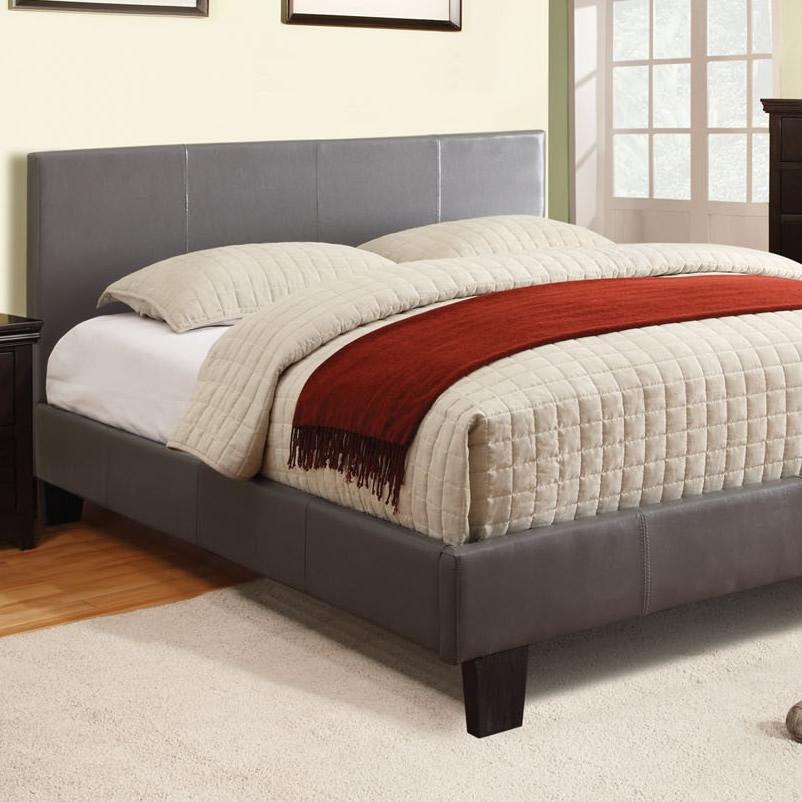  Color_Grey  Size_Queen  -- Winn Park CM7008GY-Q-BED Queen Upholstered Panel Bed IMAGE 2