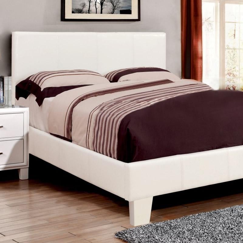  Color_White  Size_Queen  -- Winn Park CM7008WH-Q-BED Queen Upholstered Panel Bed IMAGE 2