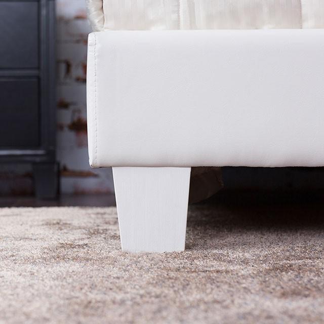  Color_White  Size_Queen  -- Winn Park CM7008WH-Q-BED Queen Upholstered Panel Bed IMAGE 4