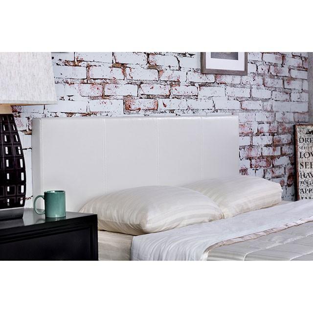  Color_White  Size_Twin  -- Winn Park CM7008WH-T-BED Twin Upholstered Panel Bed IMAGE 3
