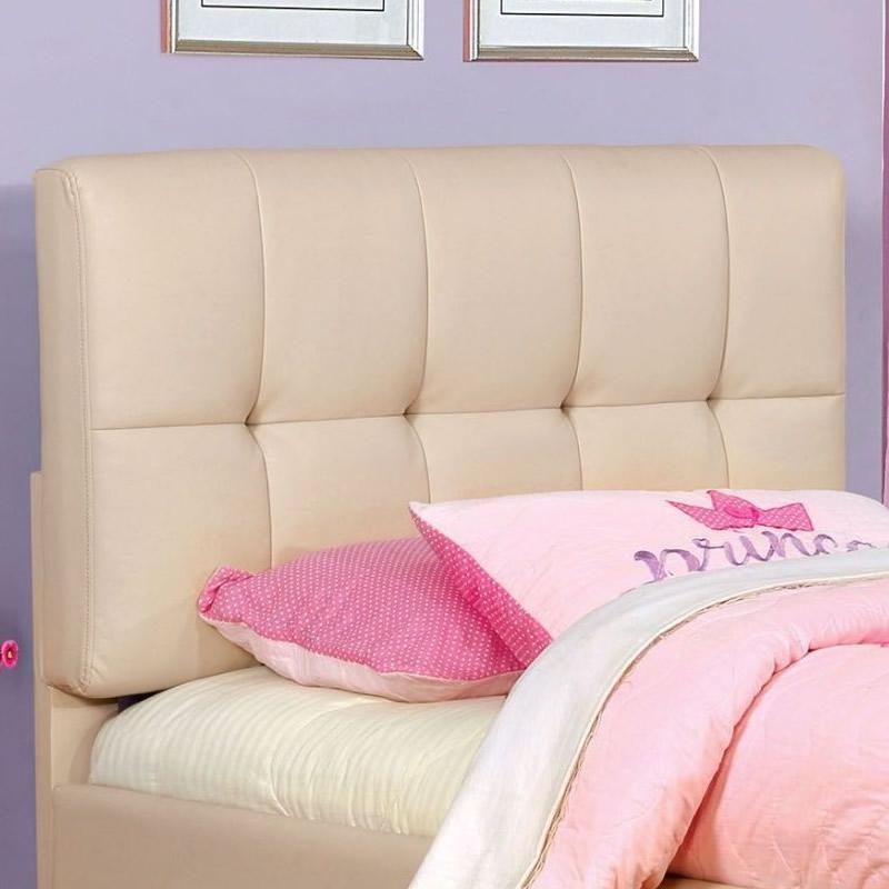  Furniture of America Cressida Twin Upholstered Panel Bed CM7725BG-T-BED IMAGE 1