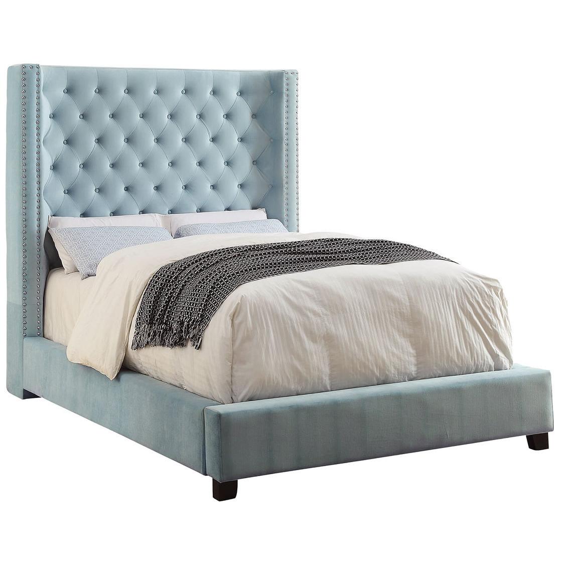  Color_Blue  Size_California King  -- Mirabelle Upholstered Bed IMAGE 1