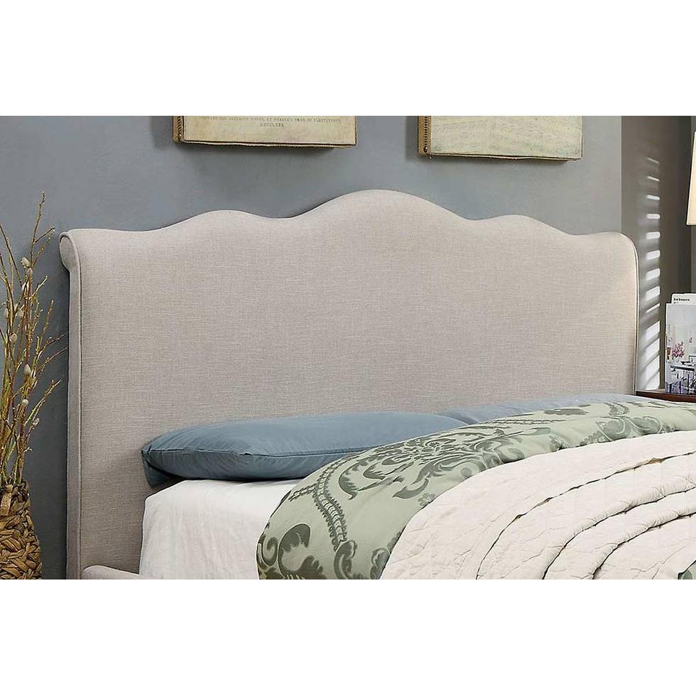  Furniture of America Rolanda California King Upholstered Panel Bed CM7722CK-BED IMAGE 1