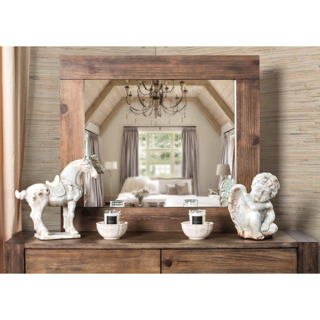  Furniture of America Janeiro Dresser Mirror CM7628M IMAGE 1