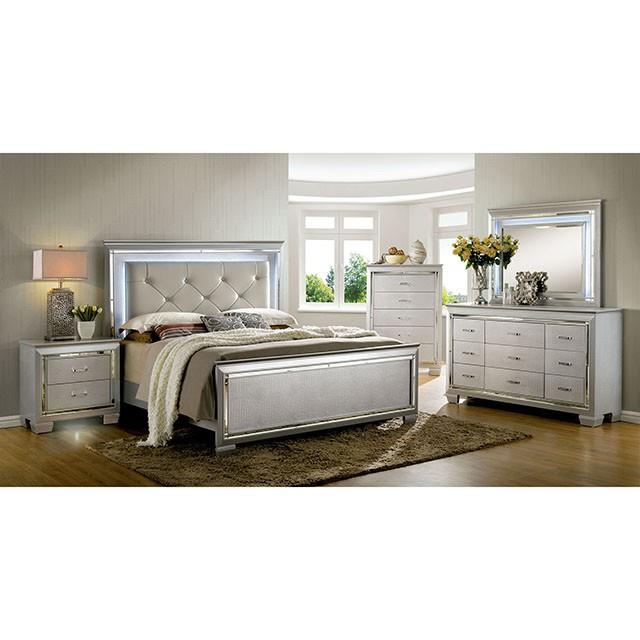  Color_Silver  Size_Queen  -- Bellanova CM7979SV-Q Queen Bed IMAGE 1