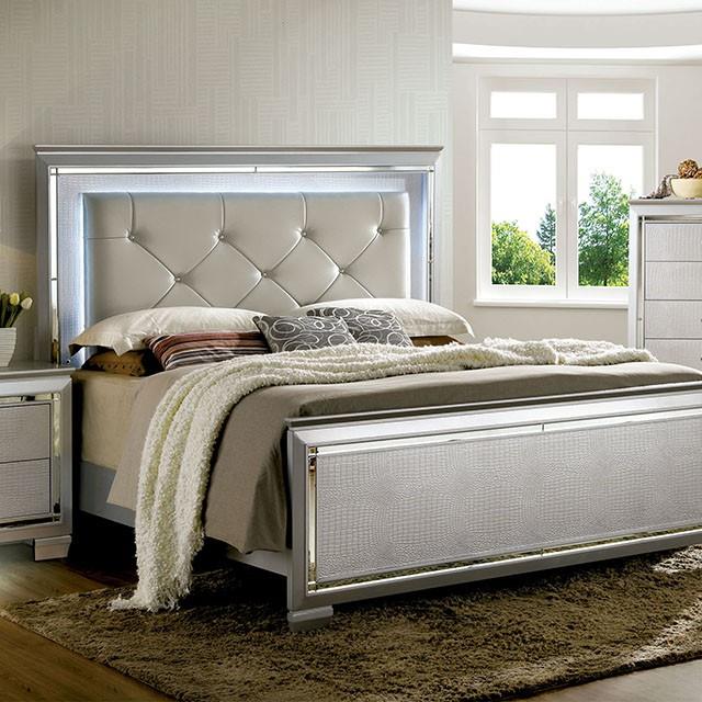  Color_Silver  Size_King  -- Bellanova CM7979SV-EK King Bed IMAGE 5