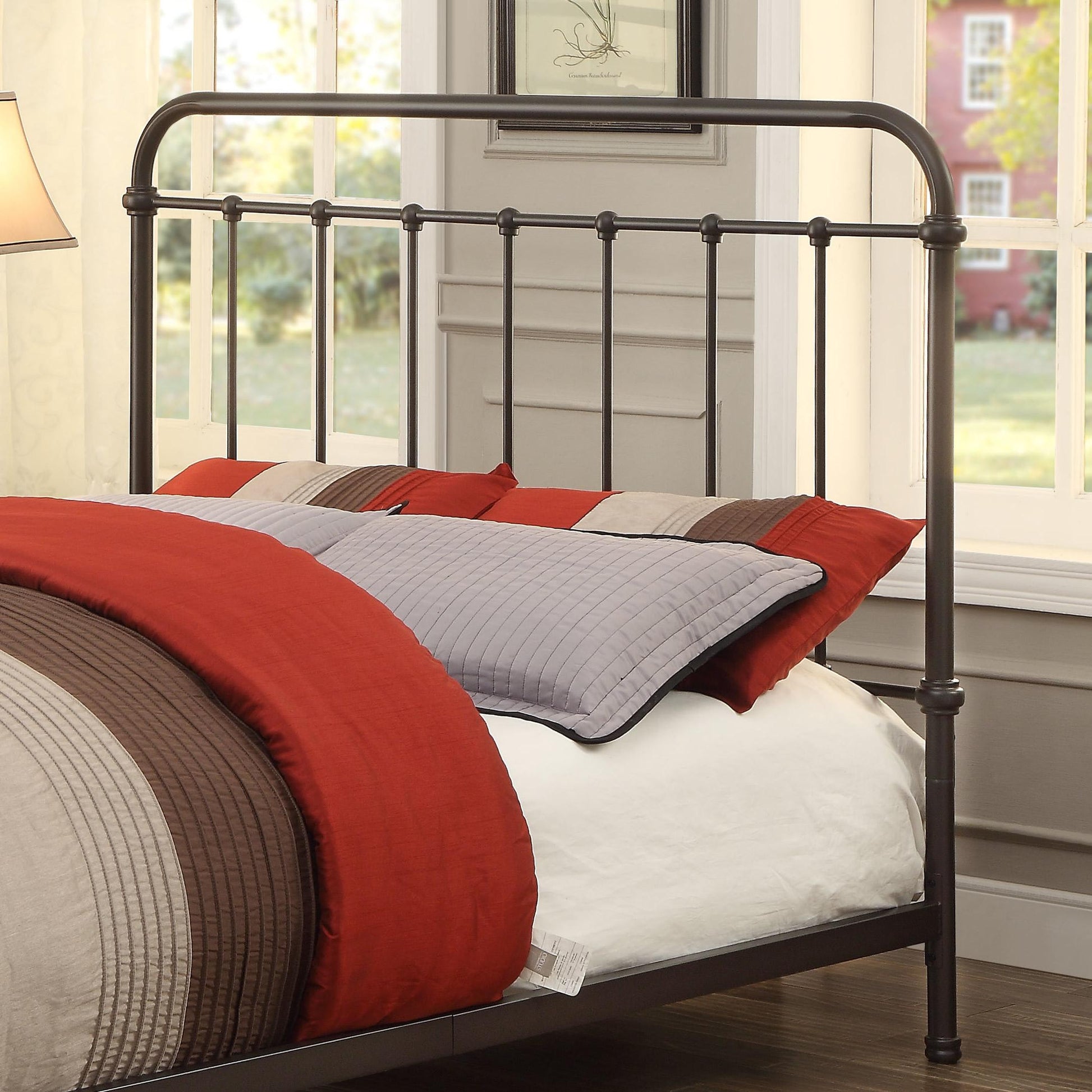  Color_Dark Bronze  Size_California King  -- Furniture of America Iria Metal Bed IMAGE 2