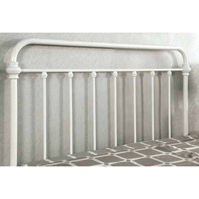  Color_Vintage White  Size_California King  -- Iria CM7701WH-CK California King Bed IMAGE 3