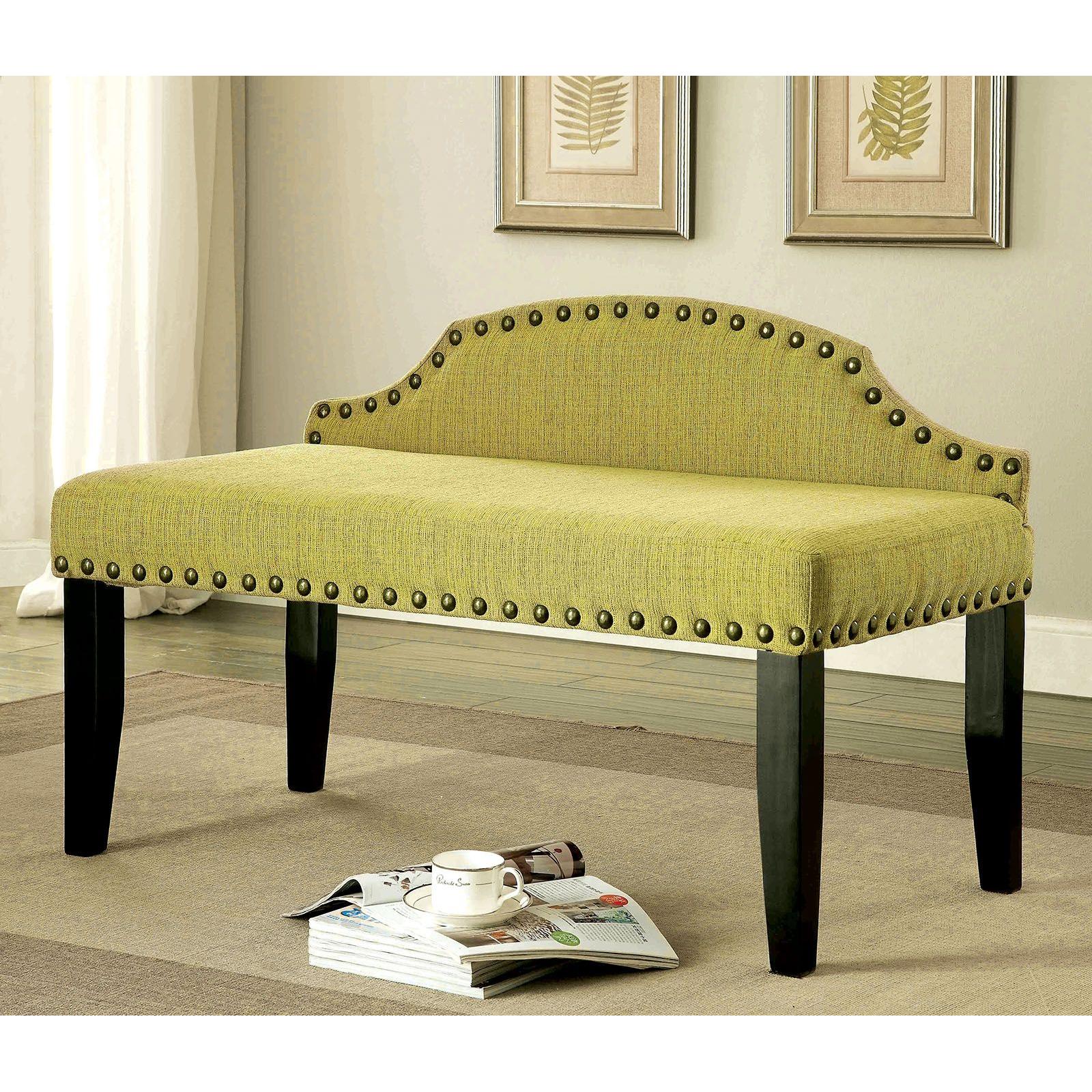  Furniture of America Hasselt Bench CM-BN6880GR-S IMAGE 2
