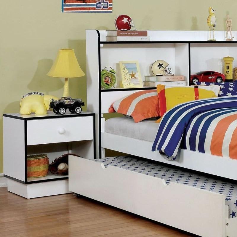  Furniture of America Bobbi 1-Drawer Kids Nightstand CM7852BL-N IMAGE 2