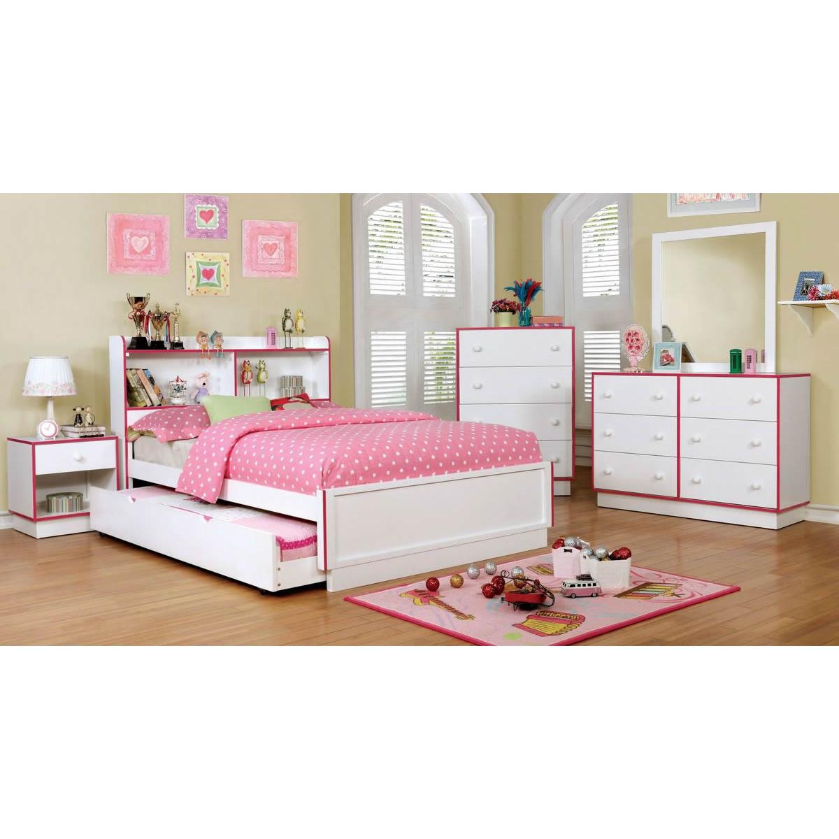  Furniture of America Bobbi 1-Drawer Kids Nightstand CM7852PK-N IMAGE 3