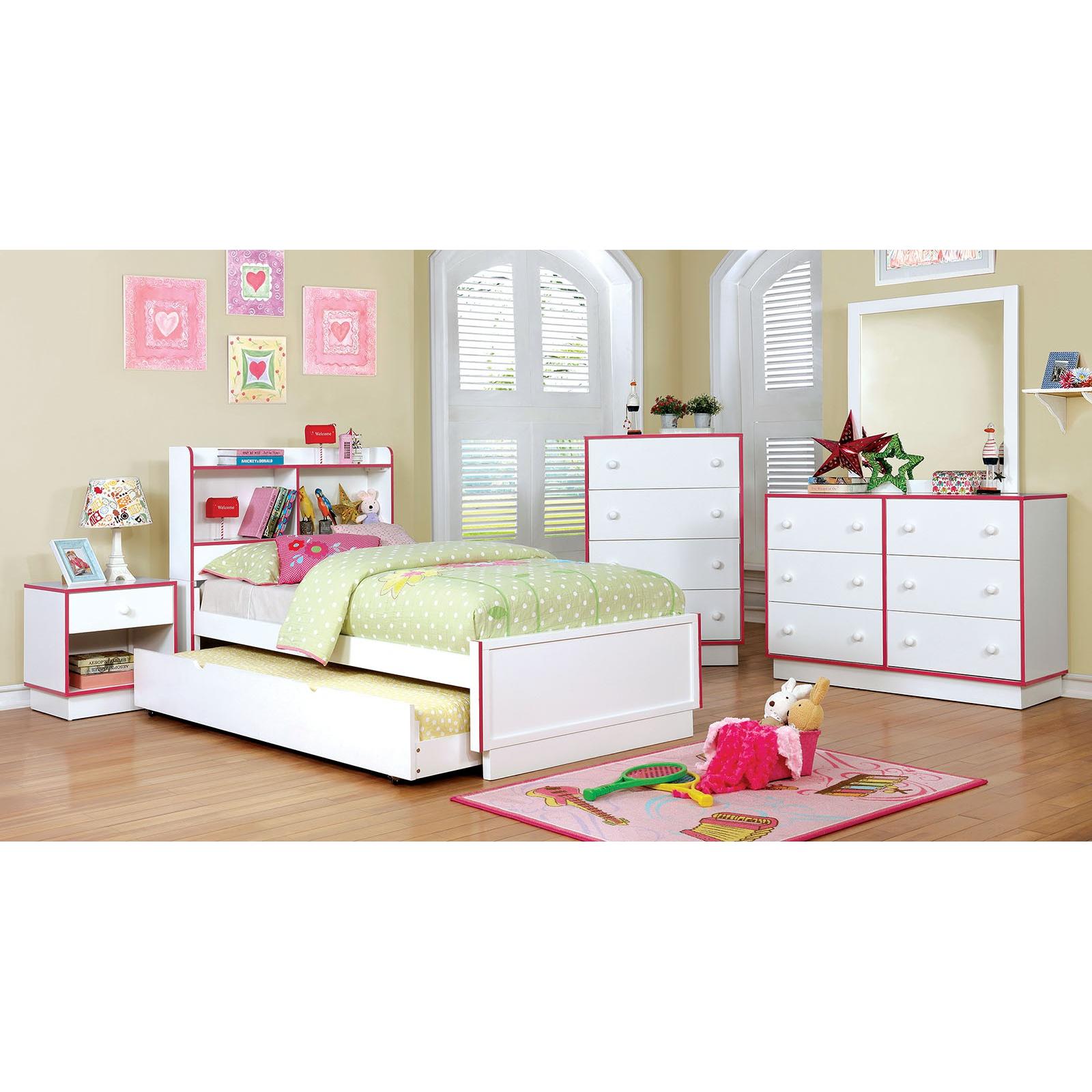  Furniture of America Bobbi 1-Drawer Kids Nightstand CM7852PK-N IMAGE 4